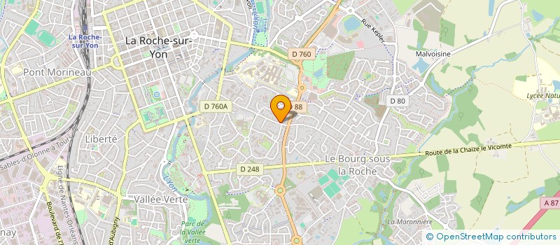 localisation de l'entreprise A2S CONSEIL ET PATRIMOINE à LA ROCHE-SUR-YON