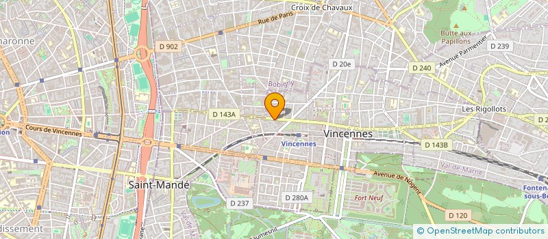 localisation de l'entreprise A2S CONSULTING à VINCENNES