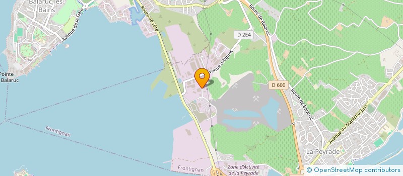 localisation de l'entreprise A2S FERMETURES à FRONTIGNAN