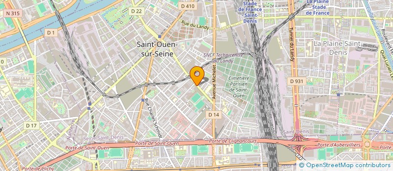 localisation de l'entreprise A2S IMMO à SAINT-OUEN-SUR-SEINE