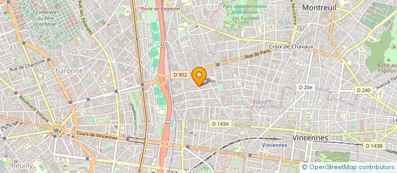 localisation de l'entreprise A2S INSTITUT à MONTREUIL