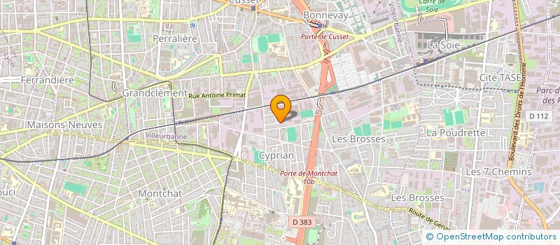 localisation de l'entreprise A2S PLOMBERIE  VILLEURBANNE