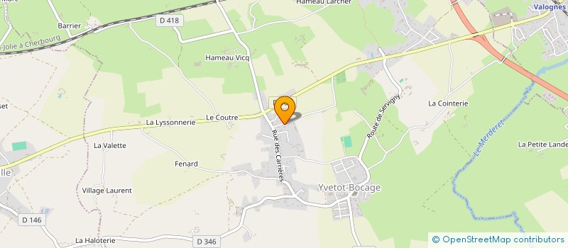localisation de l'entreprise A2S TRIAGE à YVETOT-BOCAGE