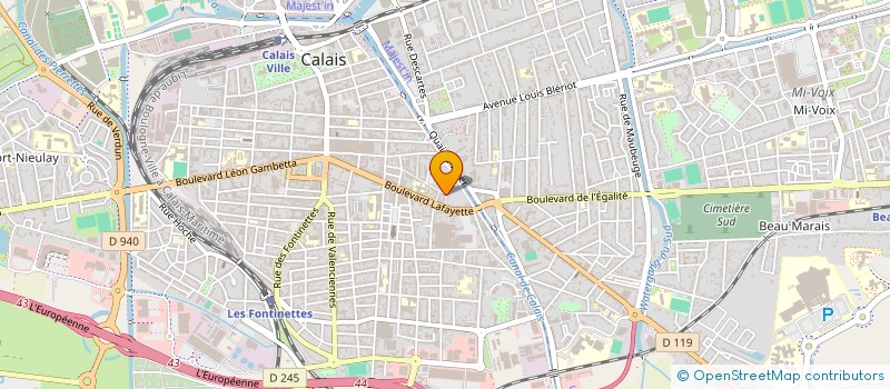 localisation de l'entreprise A2S-VENOXIS  CALAIS