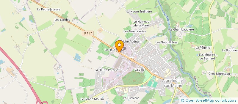 localisation de l'entreprise A2SC AGENCE SECURITE SERVICE CONSEILS à AIGREFEUILLE-SUR-MAINE