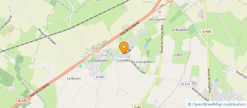 localisation de l'entreprise A2SCM  PRECEY