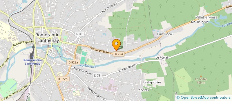 localisation de l'entreprise A2SERRES à ROMORANTIN-LANTHENAY