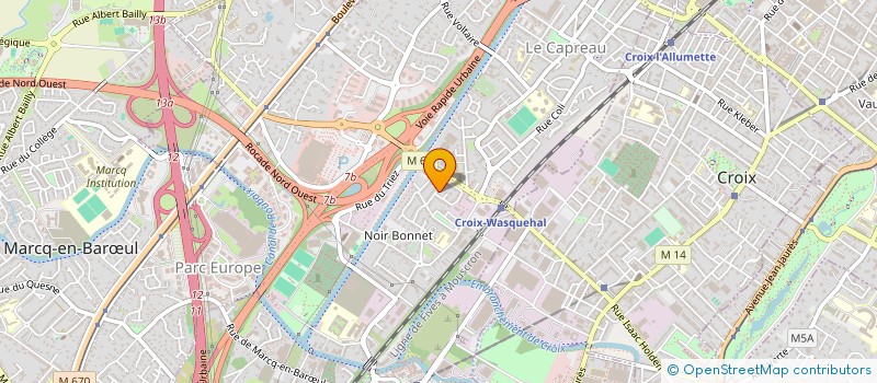 localisation de l'entreprise A2SI à WASQUEHAL