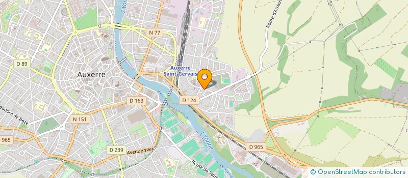localisation de l'entreprise A2SIA à AUXERRE
