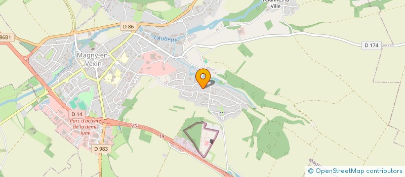 localisation de l'entreprise A2SM à MAGNY-EN-VEXIN