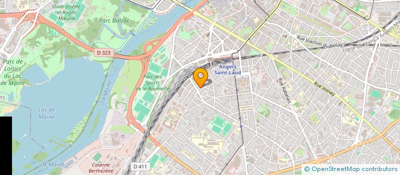 localisation de l'entreprise A2T IMMOBILIER à ANGERS
