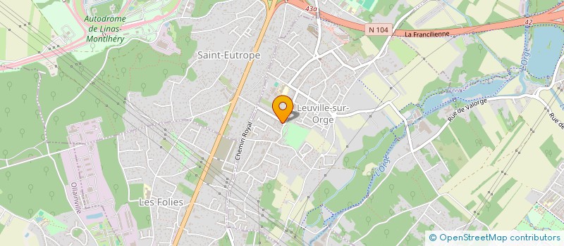 localisation de l'entreprise A2T TRANSPORT  CHESSY