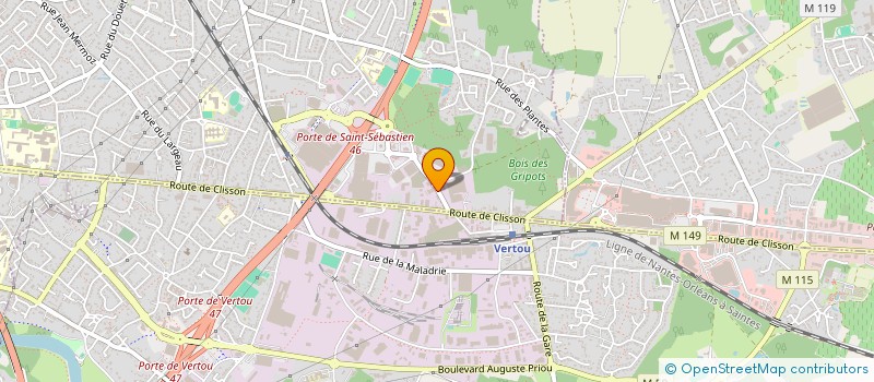 localisation de l'entreprise A2TI à SAINT-SEBASTIEN-SUR-LOIRE