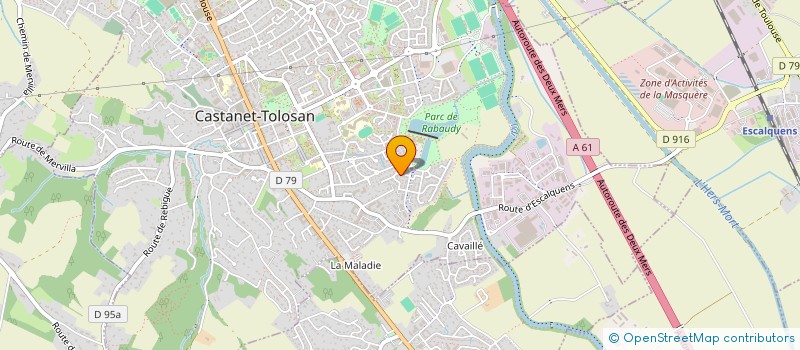 localisation de l'entreprise A2TOO à CASTANET-TOLOSAN