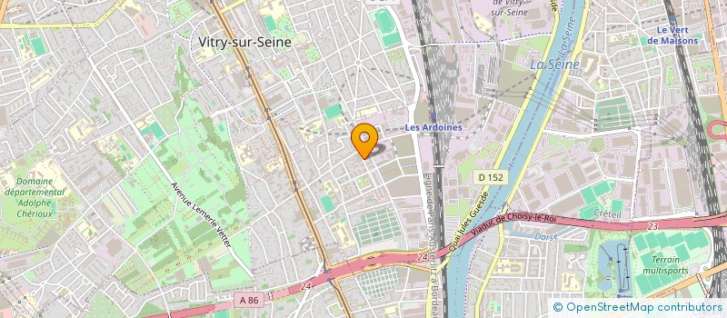 localisation de l'entreprise A2V à VITRY-SUR-SEINE