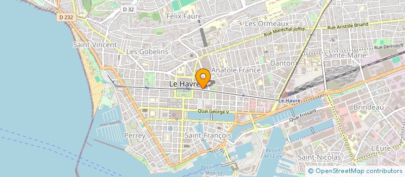 localisation de l'entreprise A2V à LE HAVRE