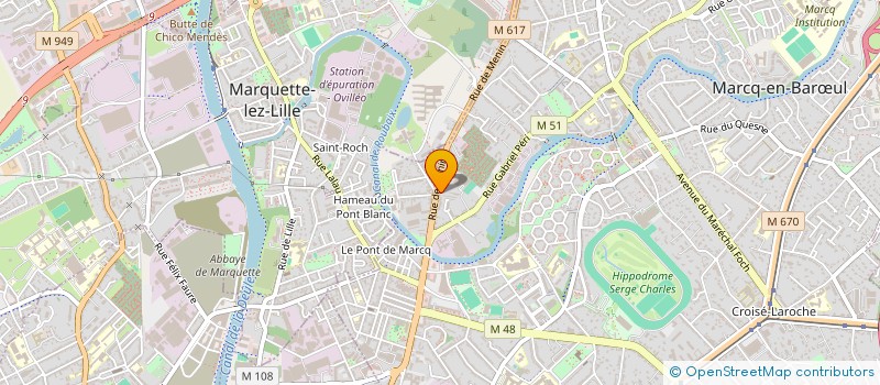 localisation de l'entreprise A2V AUTO AXE VINTAGE à MARCQ-EN-BARŒUL