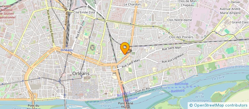 localisation de l'entreprise A2V CONFORT à ORLEANS