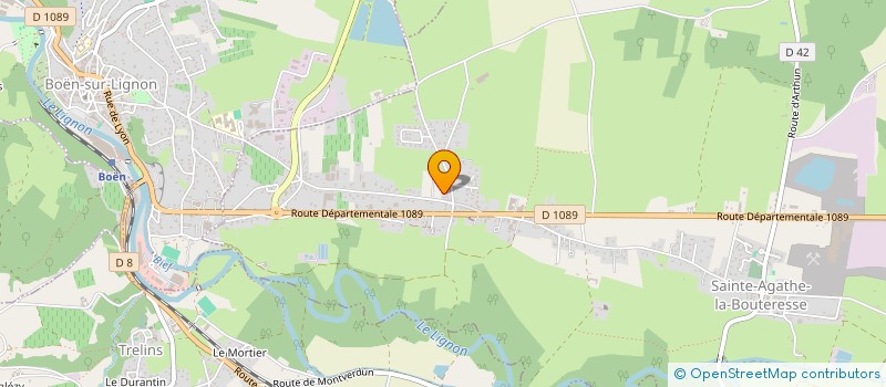 localisation de l'entreprise A2VE-IMMO  SAINTE-AGATHE-LA-BOUTERESSE