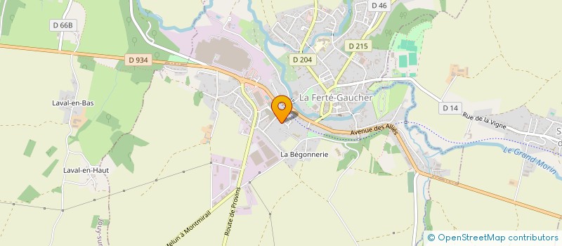 localisation de l'entreprise A2Z à LA FERTE-GAUCHER