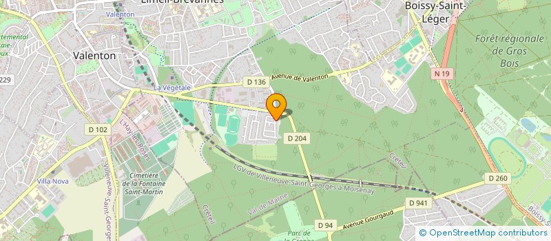 localisation de l'entreprise A2Z GESTION à LIMEIL-BREVANNES