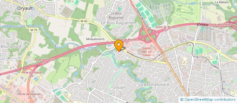 localisation de l'entreprise A2Z MANAGEMENT & PROJETS à ORVAULT