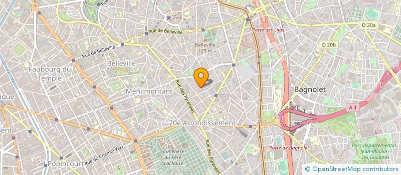 localisation de l'entreprise A3  PARIS