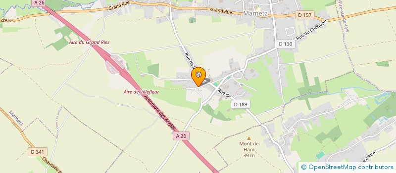 localisation de l'entreprise A3  RACQUINGHEM