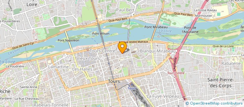 localisation de l'entreprise A3 (ASSOCIATION DES ANGLICISTES ET DES ARTS DU SPECTACLE) à TOURS