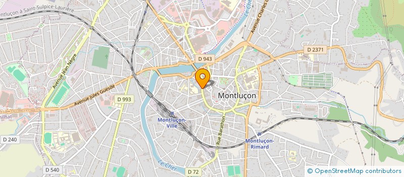 localisation de l'entreprise A3 CONSEILS à MONTLUCON