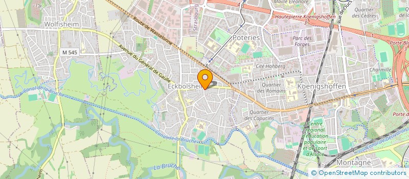 localisation de l'entreprise A3 DESIGN  ECKBOLSHEIM