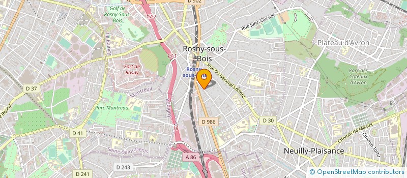 localisation de l'entreprise A3 EXPERTISE à ROSNY-SOUS-BOIS