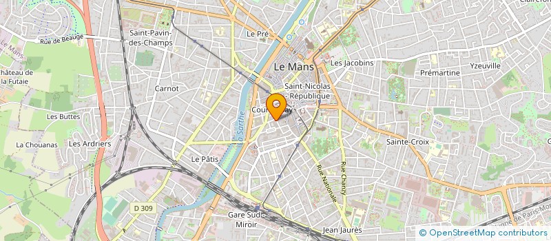 localisation de l'entreprise A3 FORMATIONS  LE MANS