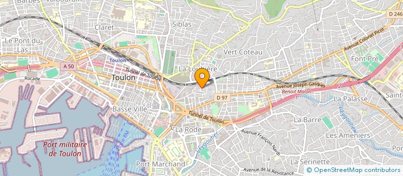 localisation de l'entreprise A3-HABITAT à TOULON