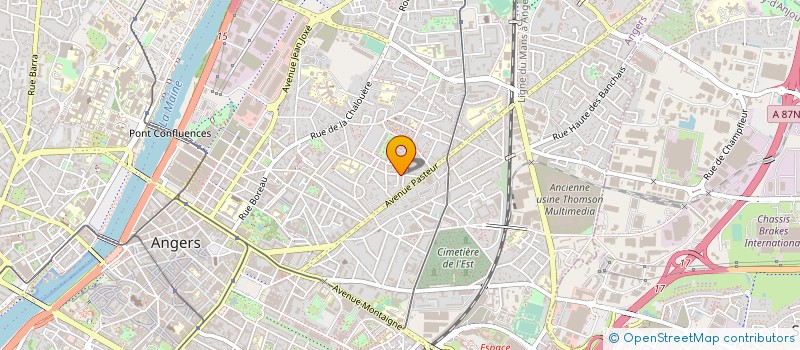 localisation de l'entreprise A3 IMMO à ANGERS