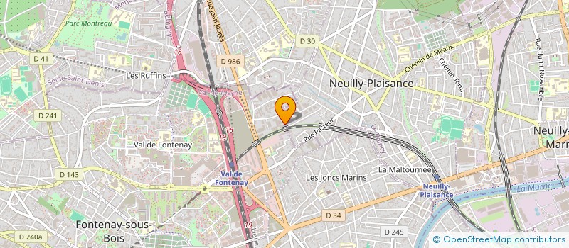 localisation de l'entreprise A3 LA COMMUNICATION à FONTENAY-SOUS-BOIS