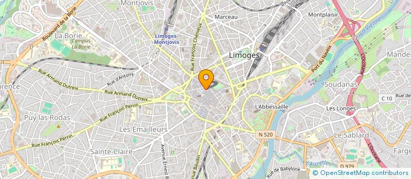 localisation de l'entreprise A3 P ASSOCIATION POUR LA PROTECTION DU PATRIMOINE (A3P) à LIMOGES