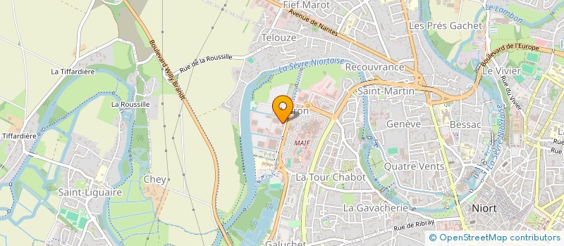 localisation de l'entreprise A3 SAFETY à NIORT