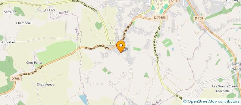 localisation de l'entreprise A3 SANS LIMITES  RIBERAC