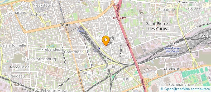 localisation de l'entreprise A3 SECRETARIAT  TOURS