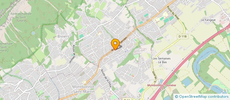 localisation de l'entreprise A3 SERVICES & TRANSPORTS à MONTBONNOT-SAINT-MARTIN