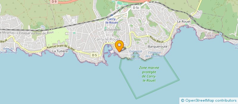 localisation de l'entreprise A3 SOF  CARRY-LE-ROUET