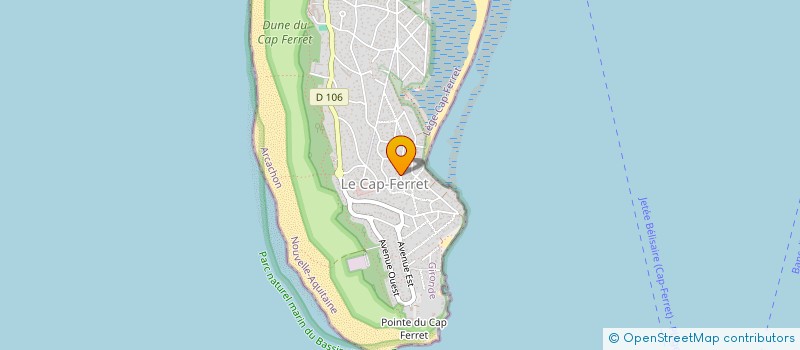 localisation de l'entreprise A33 IMMOBILIER  LEGE-CAP-FERRET