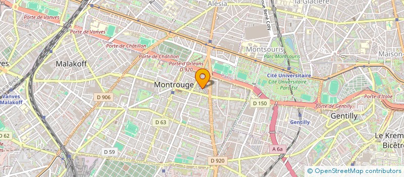 localisation de l'entreprise A3A  MONTROUGE