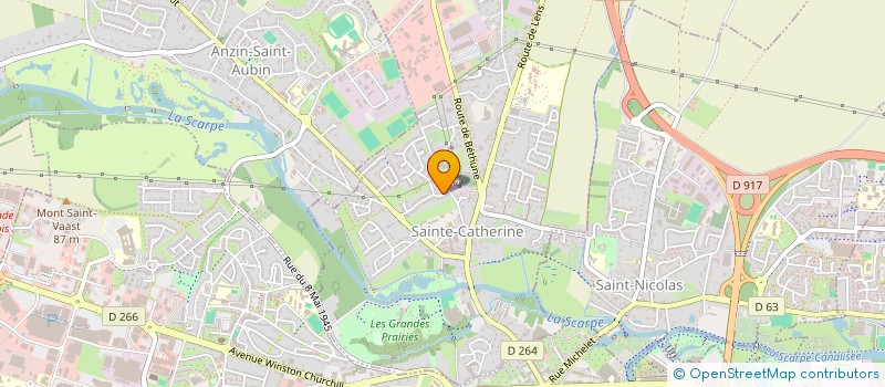 localisation de l'entreprise A3B  SAINTE-CATHERINE