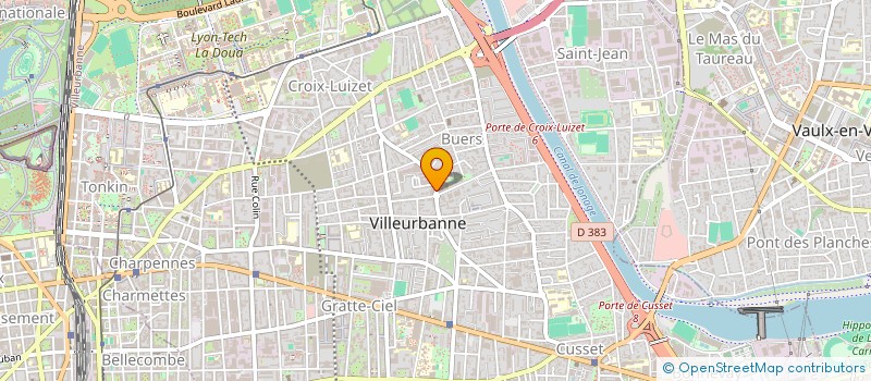 localisation de l'entreprise A3C  VILLEURBANNE