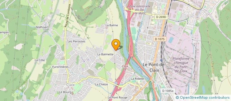 localisation de l'entreprise A3C  CLAIX