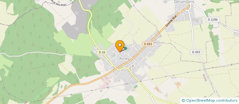 localisation de l'entreprise A3C  ARCEY