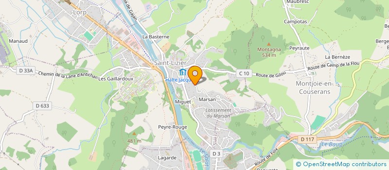 localisation de l'entreprise A3C à SAINT-LIZIER