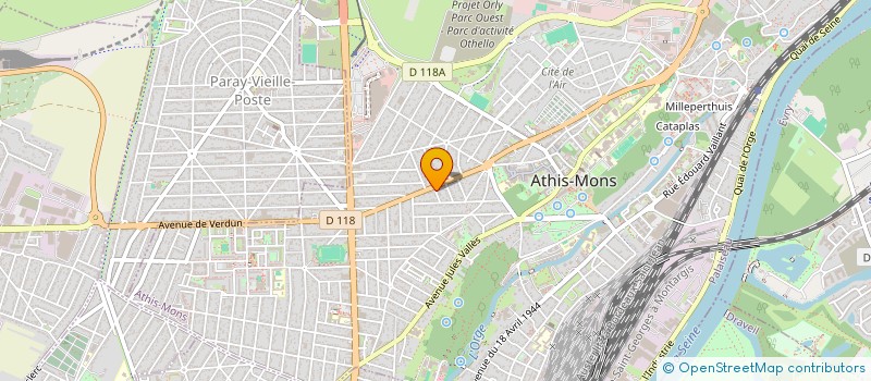 localisation de l'entreprise A3C à ATHIS-MONS